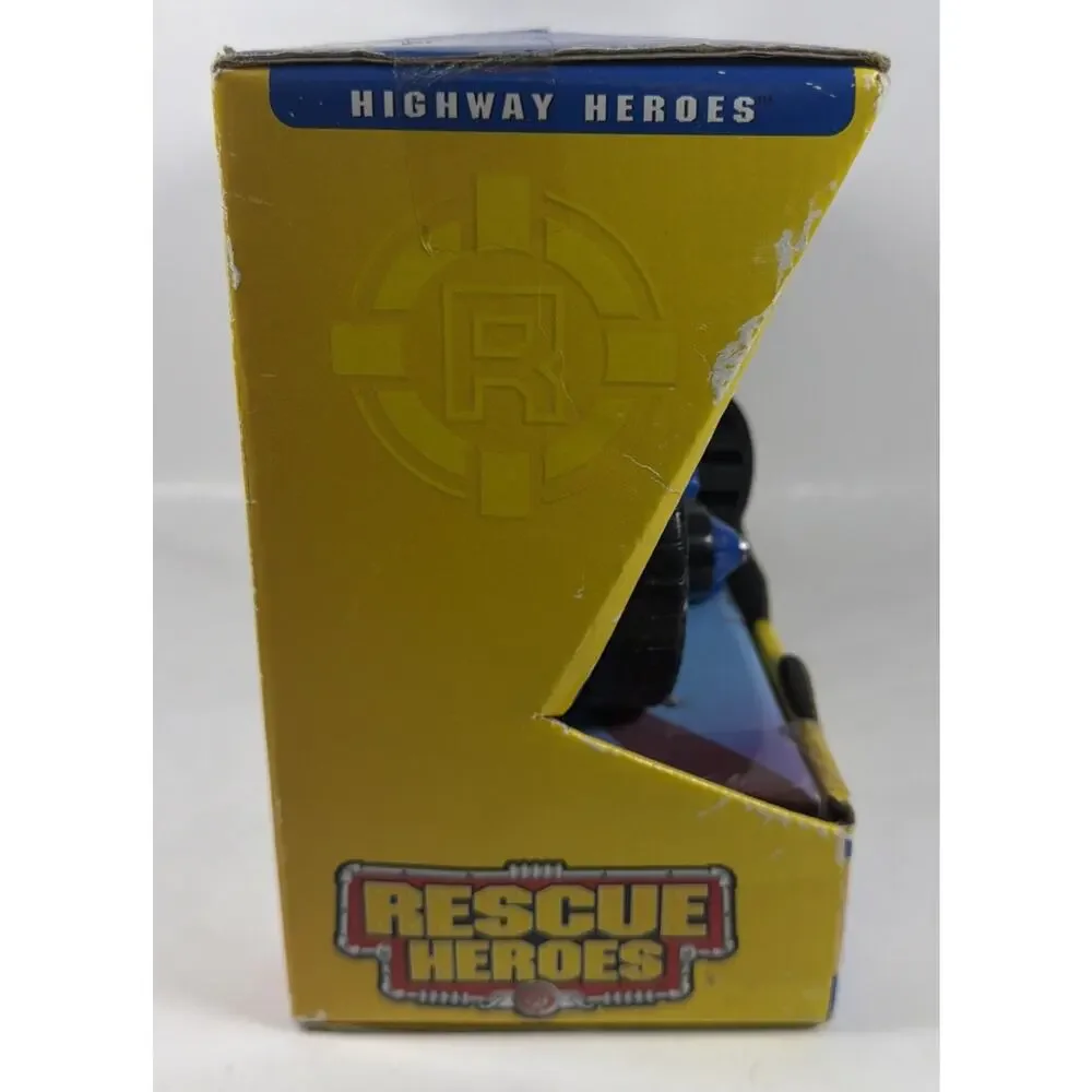 Vtg 2001 Fisher Price Rescue Heroes Jake Justice Motorcycle Highway Heroes New